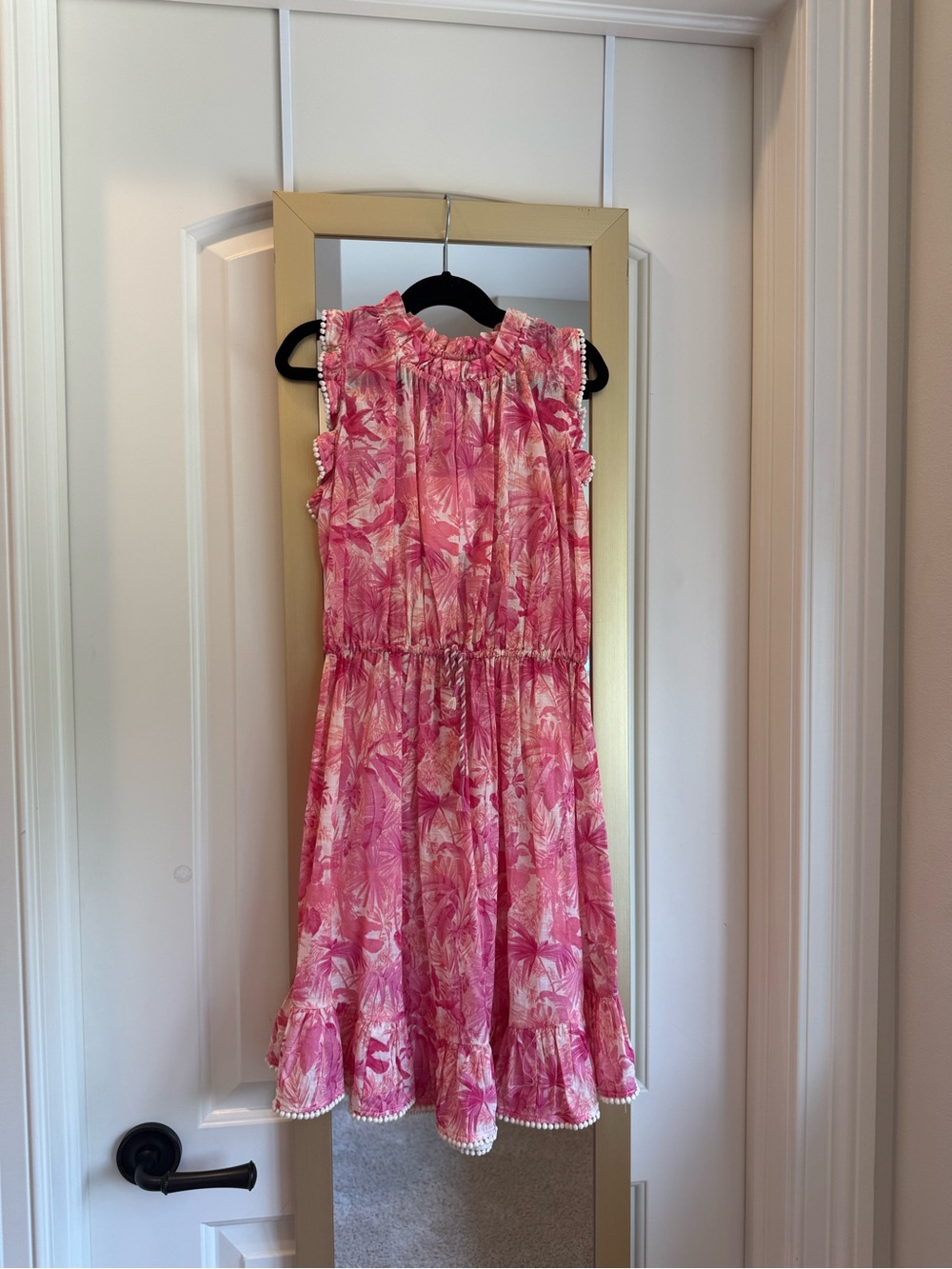 Zimmermann Kids Pink Tropical Ruffle Sundress